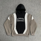 Rhude Basketball Black Grey Color Block Hoodie