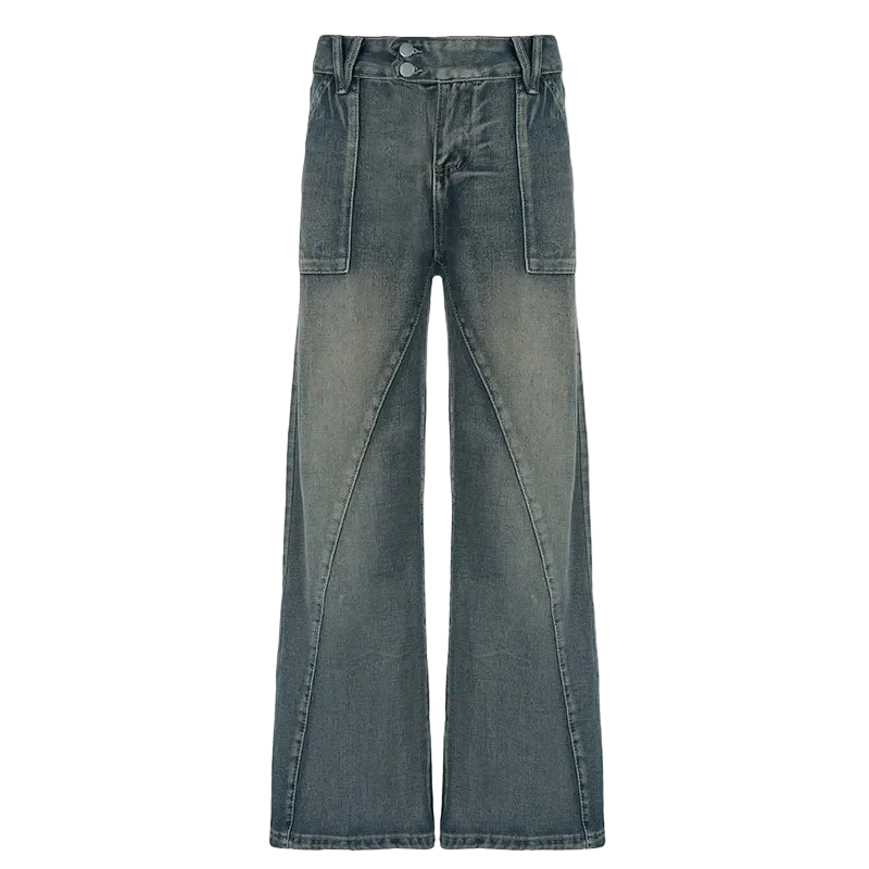 Washed Loose Jeans