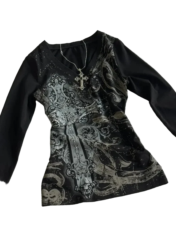 Black Printed Shirt