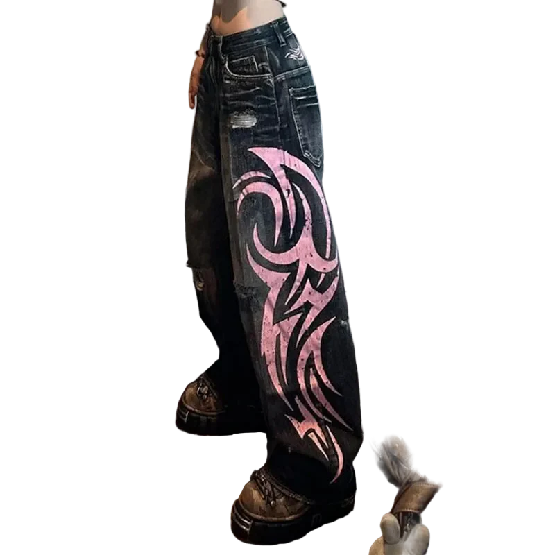 Pink Graphip Jeans