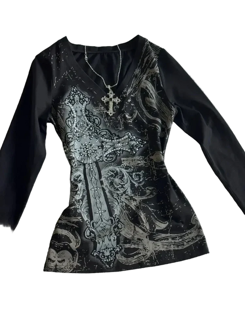 Black Printed Shirt