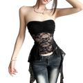 Lace Irregular Top