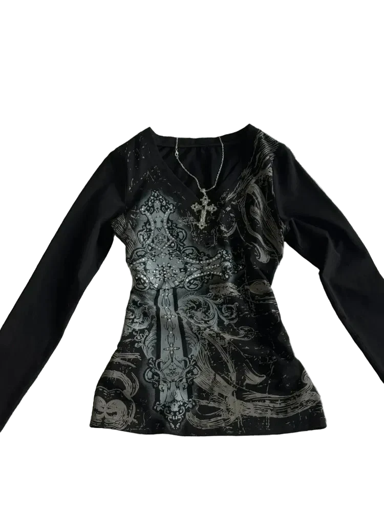 Black Printed Shirt