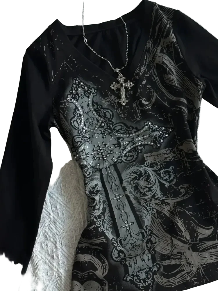 Black Printed Shirt