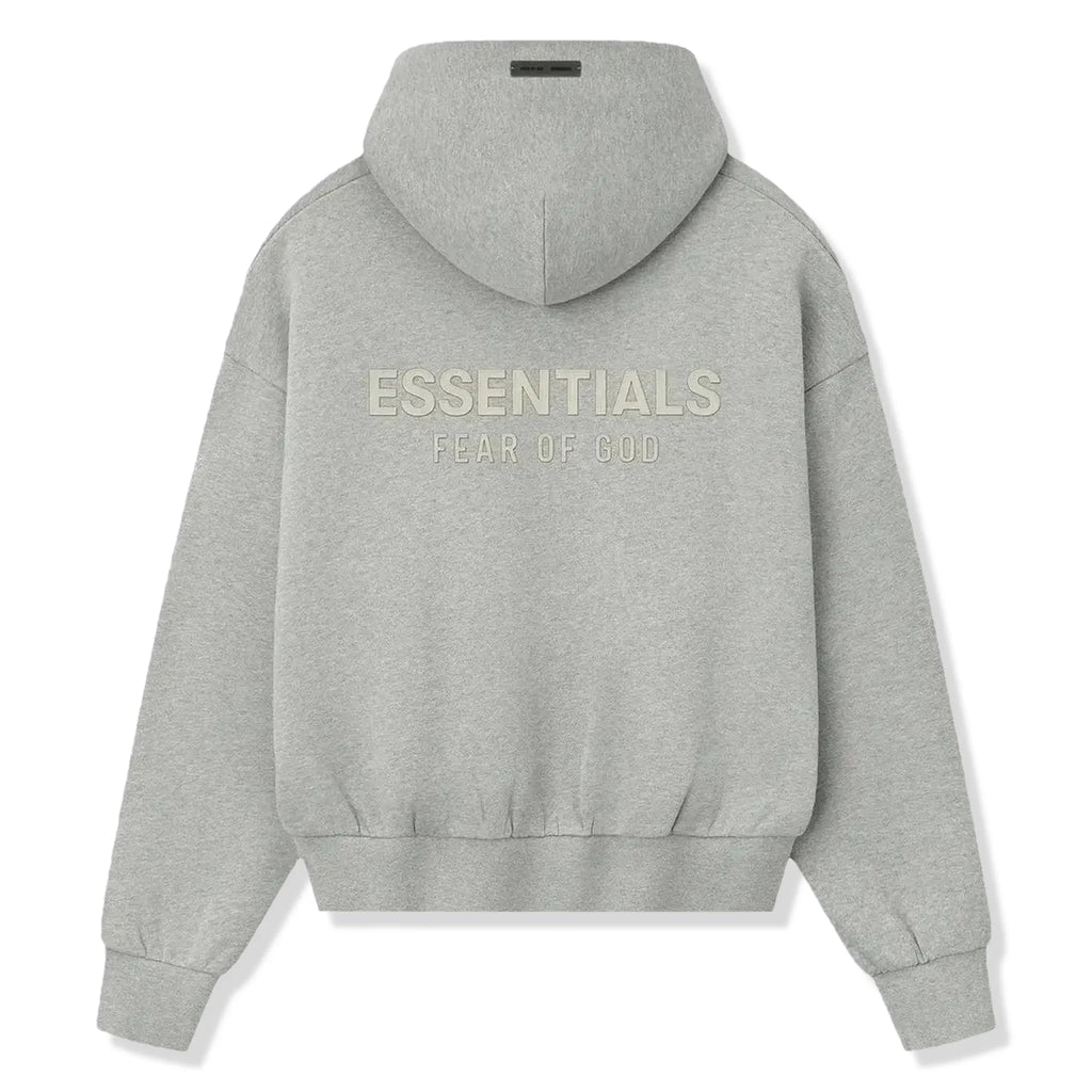 Fear Of God Essentials Classic Fleece Concrete Heather Hoodie (FW25)