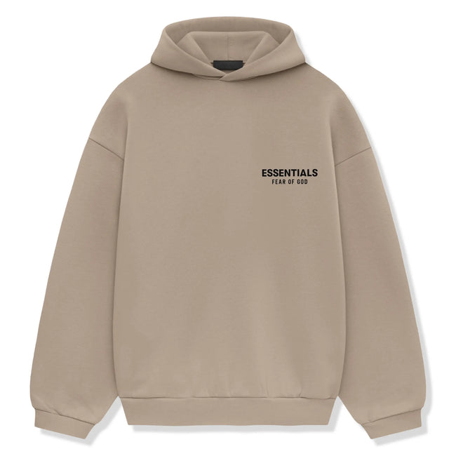 Fear Of God Essentials Fleece Desert Sand Hoodie (FW24) Hover Image