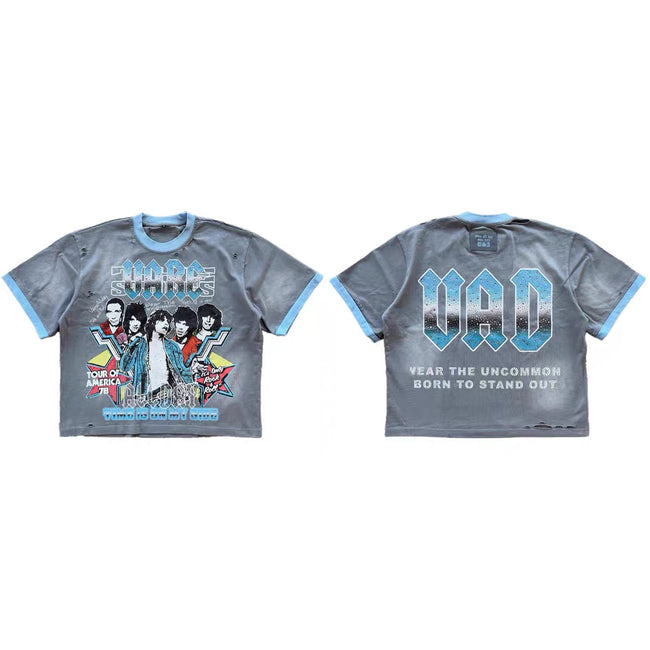 Vare All Day Rock Band Tour Ringer T‑Shirt Hover Image
