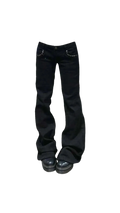Black Low Rise Jeans